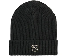 Puma Megzta Kepurė Unisex Cat Patch Mid Crown Beanie Juodas 027356 01