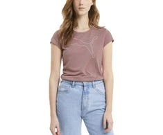 Puma Palaidinė Active Logo Heather Tee Rožinė
