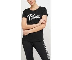 Puma Palaidinė Athletics Tee Juodas