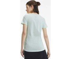 Puma Palaidinė Ess+ Logo Heather Tee Žalias