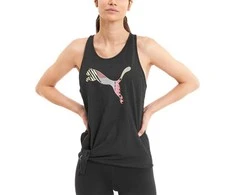 Puma Palaidinė Logo Tie Tank Juodas 518938 06