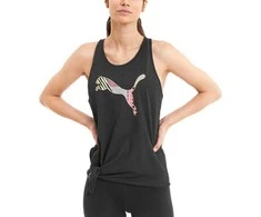 Puma Palaidinė Logo Tie Tank Juodas 518938 06