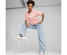 Puma Palaidinė Moterims Ess Cropped Logo Rožinė 586866 67