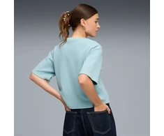 Puma Palaidinė Moterims Ess Elevated Relaxed Tee Light Mėlyna 691813 47