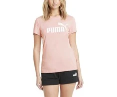 Puma Palaidinė Moterims Ess Logo Tee Brid Rožinė