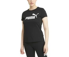 Puma Palaidinė Moterims Ess Logo Tee Juodas