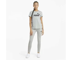 Puma Palaidinė Moterims Ess Logo Tee Ligh Pilkas 586774 04