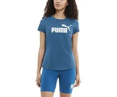 Puma Palaidinė Moterims Ess Logo Tee Mėlyna