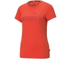 Puma Palaidinė Moterims Ess Logo Tee Raudona