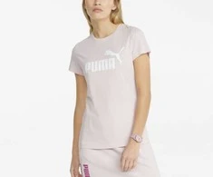 Puma Palaidinė Moterims Ess logo Tee Rožinė 586775 82