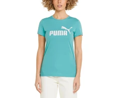 Puma Palaidinė Moterims Ess logo Tee Žalias 586775 61
