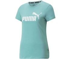 Puma Palaidinė Moterims Ess logo Tee Žalias 586775 61