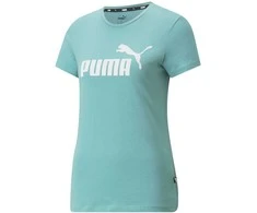 Puma Palaidinė Moterims Ess logo Tee Žalias 586775 61