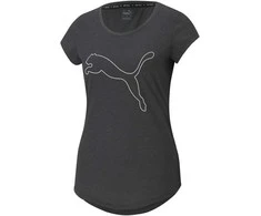 Puma Palaidinė Moterims Performance Heather Cat Tee Pilkas 520320 07