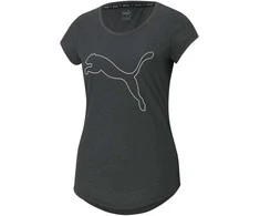 Puma Palaidinė Moterims Performance Heather Cat Tee Pilkas 520320 07