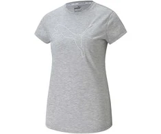 Puma Palaidinė Moterims Rtg Heather Logo Tee Pilkas 586455 04