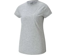 Puma Palaidinė Moterims Rtg Heather Logo Tee Pilkas 586455 04