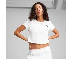 Puma Palaidinė Moterims Wardrobe Ess Baby Tee Baltas 629745 02