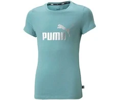 Puma Palaidinė Paaugliams Ess+ Logo Tee Žalias 846953 61