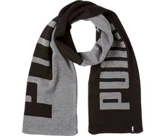 Puma Šalikas Knit Scarf Juodas Pilkas 054057 01