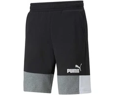 Puma Šortai Vyrams Ess+ Block Shorts Juodas Baltas Pilkas 847429 01