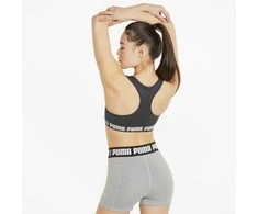 Puma Sportinė Liemenėlė Moterims Mid Impact Strong Juodas 521599 01