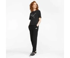 Puma Sportinės Kelnės Moterims Ess+ Embroidery Juodas 847093 01