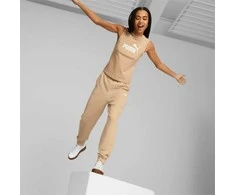 Puma Sportinės Kelnės Moterims Ess+ Embroidery Kreminis 847093 89