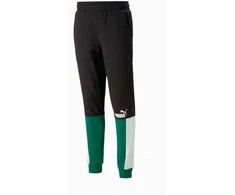 Puma Sportinės Kelnės Vyrams Ess+ Block Sweatpants Juodas Baltas Žalias 848007 37