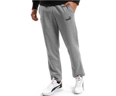 Puma Sportinės Kelnės Vyrams Ess Logo Pants Fl Pilkas 586718 03