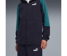 Puma Sportinis Kostiumas Paaugliams Ess Block Hooded Full-Zip Navy Mėlyna Žalias 693334 16