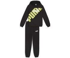Puma Sportinis Kostiumas Paaugliams Power Sweat Suit Juodas Geltona 679999 51