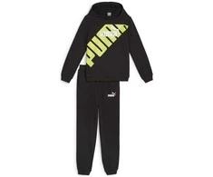 Puma Sportinis Kostiumas Paaugliams Power Sweat Suit Juodas Geltona 679999 51