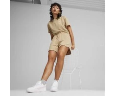 Puma Vientisas Sportinis Kostiumėlis Moterims Her Short Jumpsuit Kreminis 677891 83