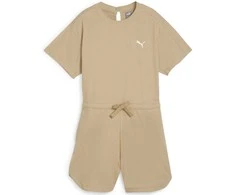 Puma Vientisas Sportinis Kostiumėlis Moterims Her Short Jumpsuit Kreminis 677891 83