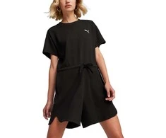 Puma Vientisas Sportinis Kostiumėlis Moterims Her Short Jumpsuit Juodas 677891 01