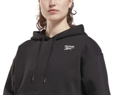 Reebok Džemperis Moterims Ri Fleece Hoody Juodas GS9372