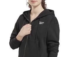 Reebok Džemperis Moterims Ri Full Zip Juodas GS9384