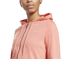 Reebok Džemperis Moterims Ri Jersey Full Zip Rožinė GI6610
