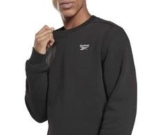 Reebok Džemperis Vyrams Ri Fleece Crew Juodas