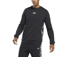 Reebok Džemperis Vyrams Ri Tape Crew Juodas HB5974