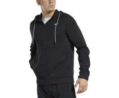 Reebok Džemperis Wor Dbl Kn Fz Hood Juodas FK6236