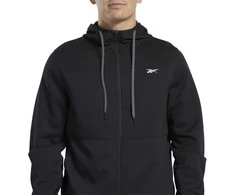 Reebok Džemperis Wor Dbl Kn Fz Hood Juodas FK6236