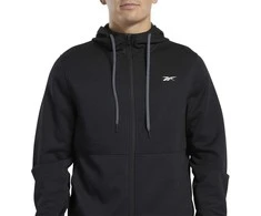 Reebok Džemperis Wor Dbl Kn Fz Hood Juodas FK6236
