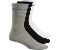 Reebok Kojinės Act Core Crew Sock Juodas Pilkas Baltas FL5231