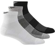 Reebok Kojinės Te Ank Sock 3p Baltas Juodas Pilkas H11292
