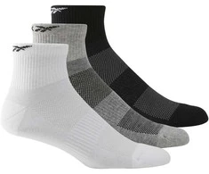 Reebok Kojinės Te Ank Sock 3p Baltas Juodas Pilkas H11292