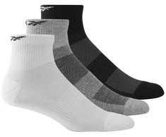 Reebok Kojinės Te Ank Sock 3p Baltas Juodas Pilkas H11292