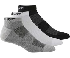 Reebok Kojinės Te Low Cut Sock 3p Baltas Juodas Pilkas