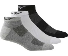 Reebok Kojinės Te Low Cut Sock 3p Baltas Juodas Pilkas